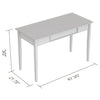 Safdie & Co Computer Desk 47.25" Long White with 1 Drawer for Home Office and Small Spaces. Ideal for writing - - Mounts For Less