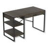 Safdie & Co Computer Desk 47.65" Long Dark Grey with 1 Drawer 2 Shelves and Black Metal for Home Office and Small Spaces. Ideal for writing - - Mounts For Less