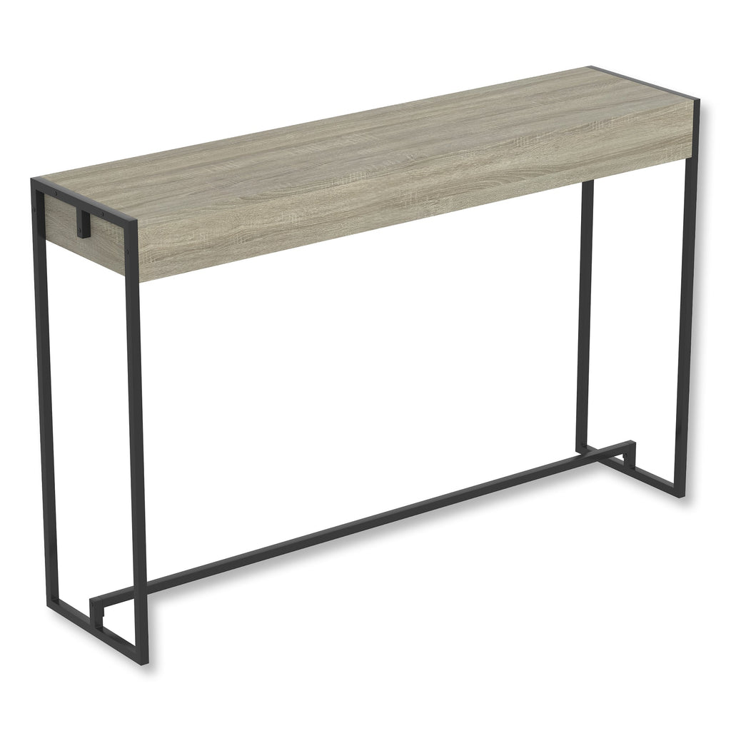 Safdie & Co Console Table 47" Long Dark Taupe and Black Metal - - Mounts For Less