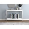 Safdie & Co Entryway Table Console Table Sofa Couch Table Accent Table - 47.25" Long White with 1 Shelf for Living Room - - Mounts For Less
