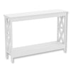 Safdie & Co Entryway Table Console Table Sofa Couch Table Accent Table - 47.25" Long White with 1 Shelf for Living Room - - Mounts For Less