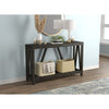 Safdie & Co Entryway Table Console Table Sofa Couch Table Accent Table - 52" Long Dark Grey with 1 Shelf for Living Room - - Mounts For Less