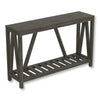 Safdie & Co Entryway Table Console Table Sofa Couch Table Accent Table - 52" Long Dark Grey with 1 Shelf for Living Room - - Mounts For Less