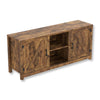 Safdie & Co TV Stand - 58" Long Brown Reclaimed Wood with 2 Closed Doors and 2 Shelves for Living Room - - Mounts For Less