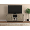 Safdie & Co TV Stand - 58" Long Dark Taupe with 2 Closed Doors and 2 Shelves for Living Room - - Mounts For Less