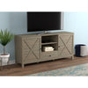 Safdie & Co TV Stand - 58" Long Dark Taupe with 4 Shelves and 1 Drawer for Living Room - - Mounts For Less