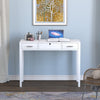 Safdie & Co Vanity Table Multifunctional - 40" Long White with 2 Drawers and 1 Foldable Mirror - - Mounts For Less