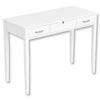 Safdie & Co Vanity Table Multifunctional - 40" Long White with 2 Drawers and 1 Foldable Mirror - - Mounts For Less