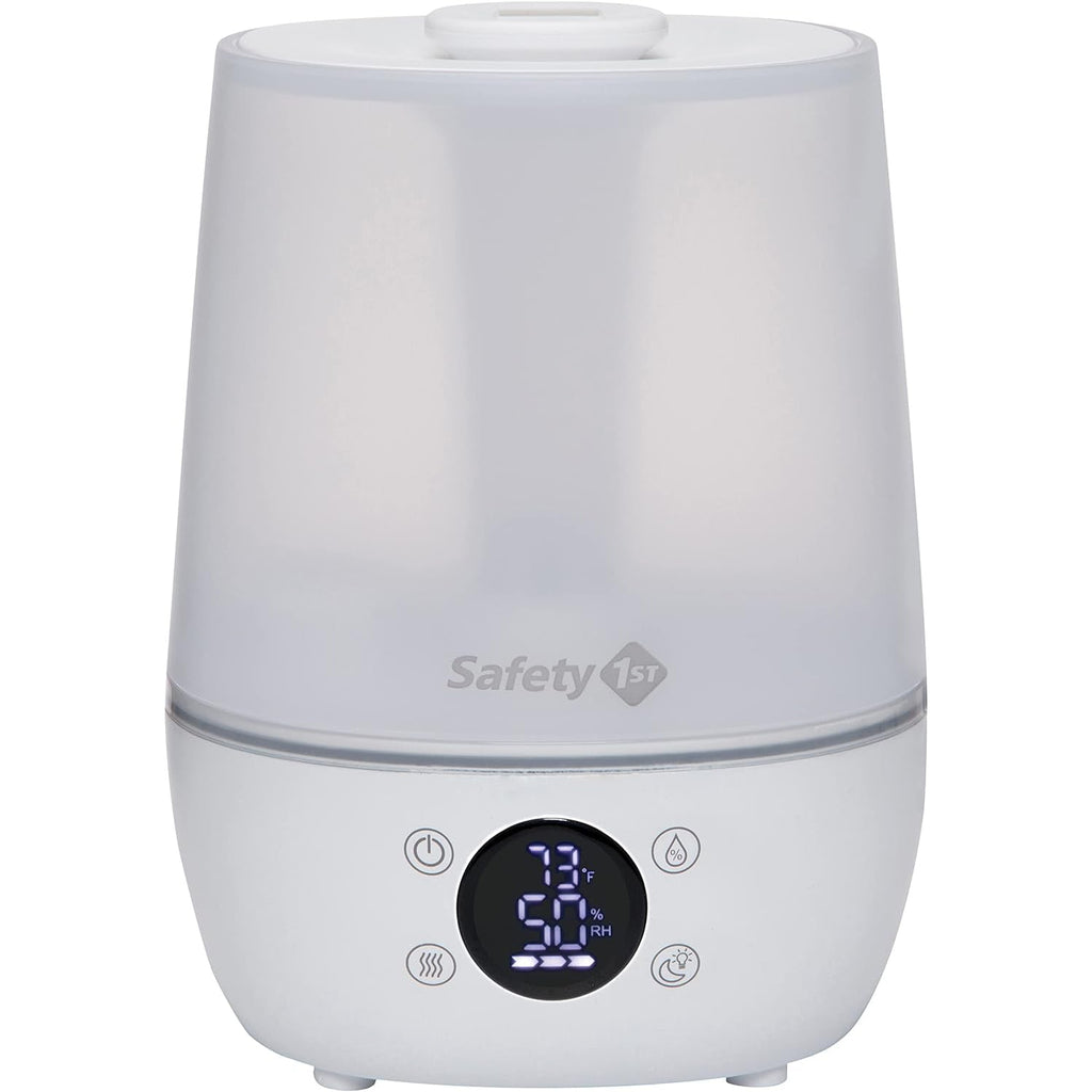 Safety 1st - Filter-Free Humidifier, Detects Temperature and Humidity Level, White - - Mounts For Less