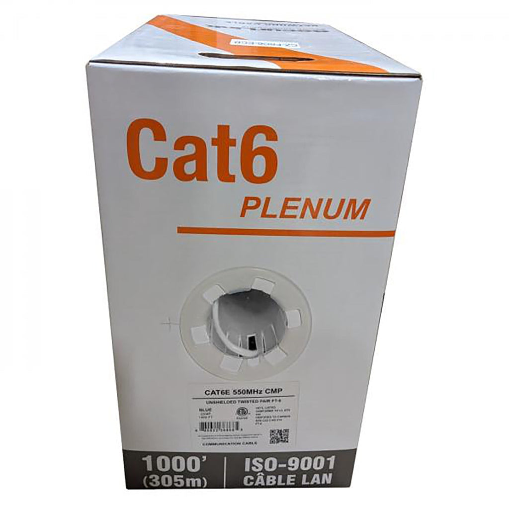Securlink - Solid UTP Cat6 Network Cable, 550MHz, 1000 Feet Length, FT6/CMP, White - - Mounts For Less