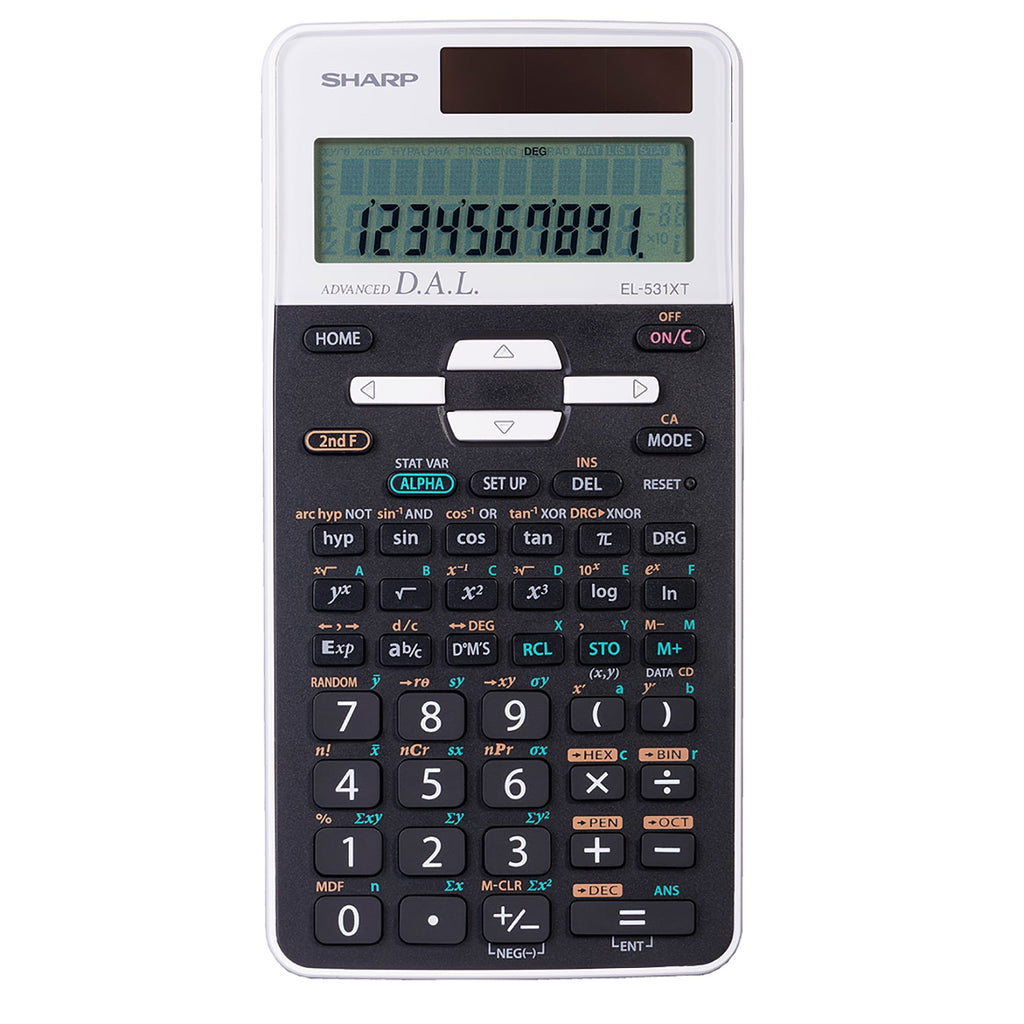 Sharp - Scientific Calculator, Large 12-Digit, 2-Line LCD Display, 273 Functions - - Mounts For Less