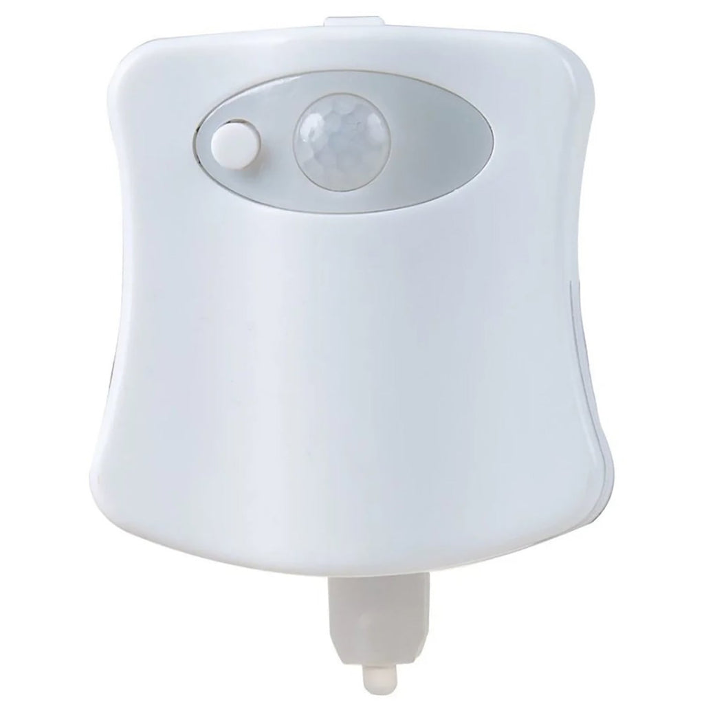 Sharper Image - LED Toilet Light with Motion Sensor, 8 Lighting Colors - - Mounts For Less