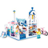 Sluban - Dream Coffee Shop Building Blocks Set with 3 Figures, 289 Pieces - - Mounts For Less