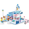 Sluban - Dream Coffee Shop Building Blocks Set with 3 Figures, 289 Pieces - - Mounts For Less