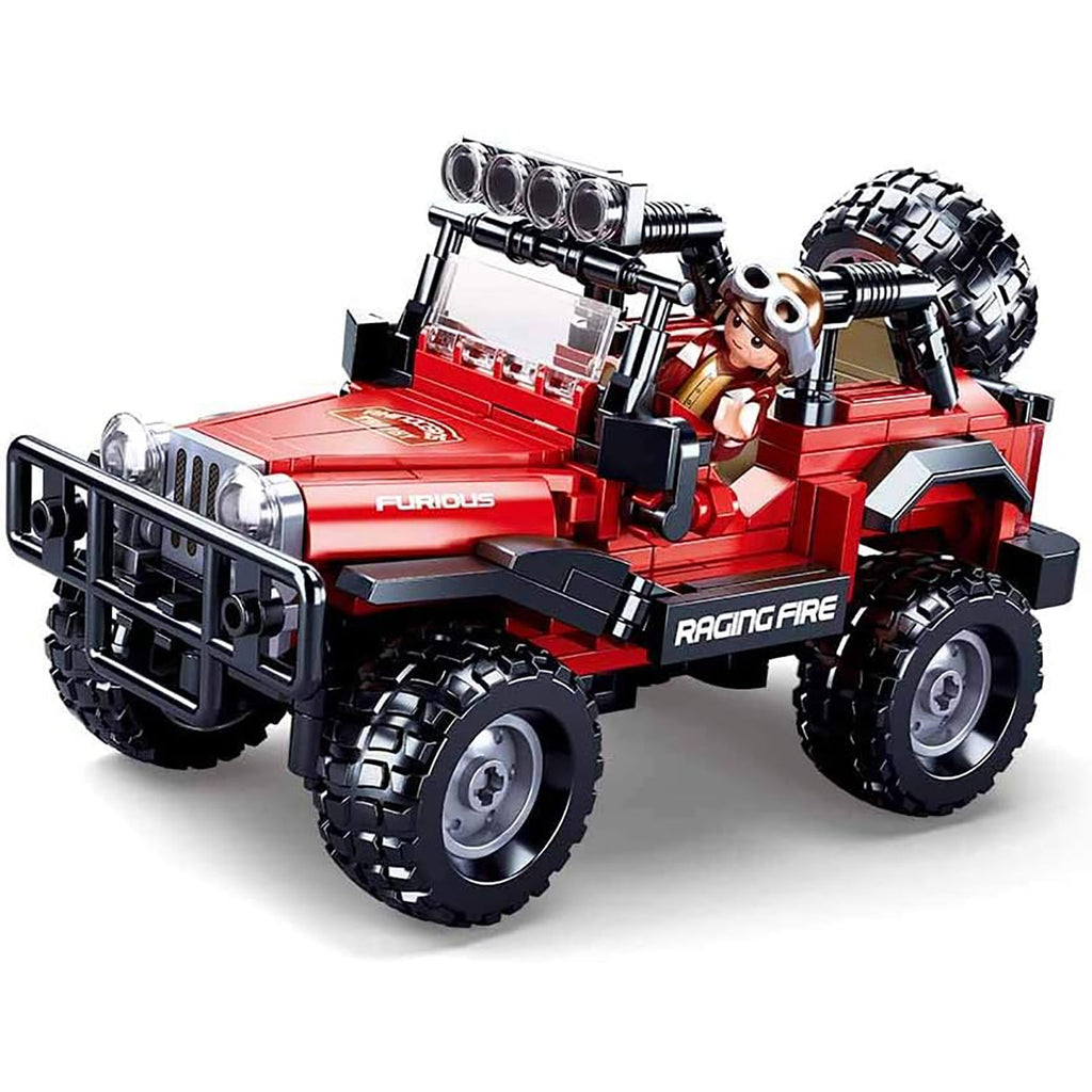 Sluban - Jeep Building Blocks Set with 1 Figure, 253 Pieces - - Mounts For Less