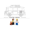 Sluban - Mini Van Building Blocks Set with 2 Figures, 227 Pieces - - Mounts For Less