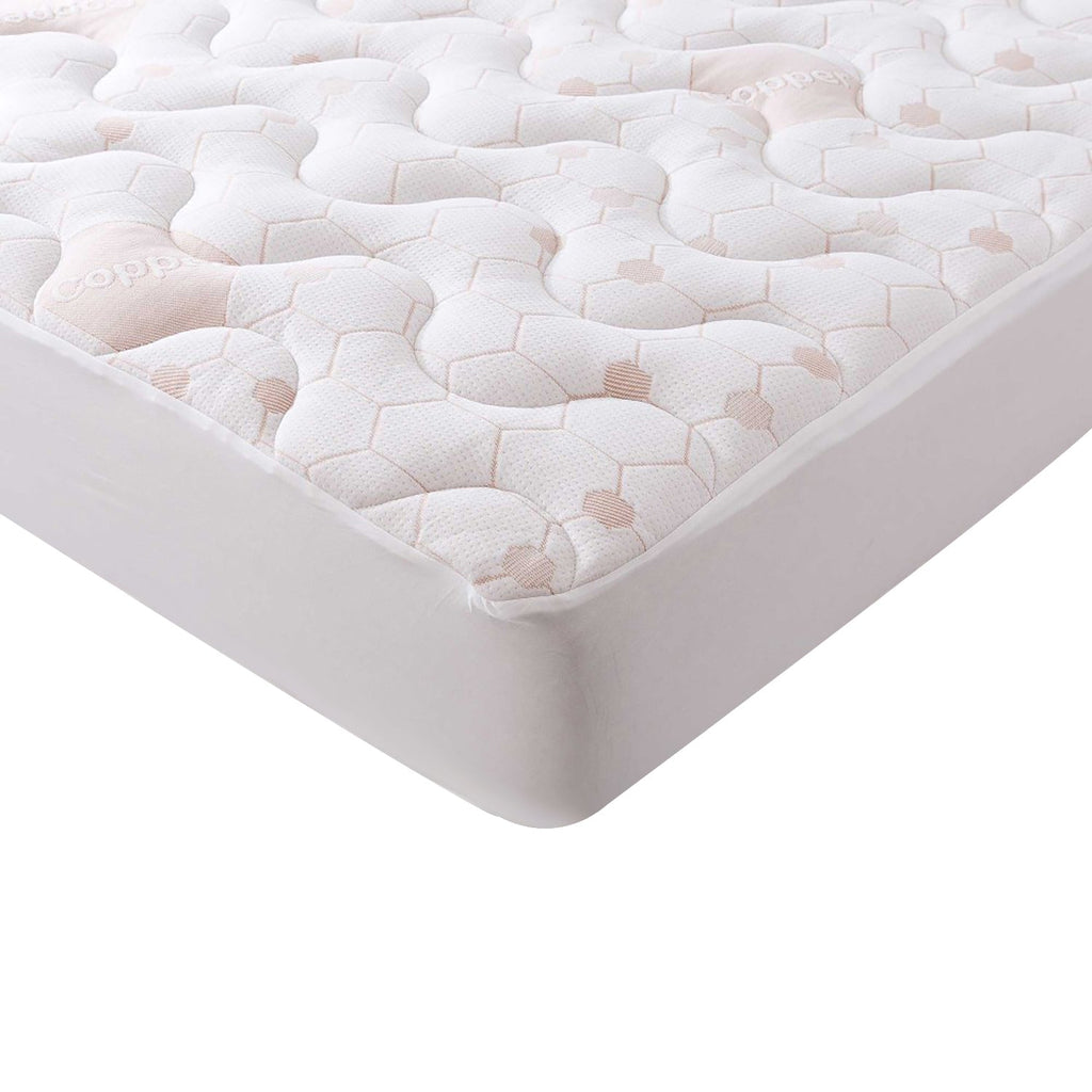 StarNight - Copper Padded Mattress Protector, Waterproof (2 Sizes Available) - - Mounts For Less