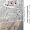 StarNight - Foldable Vertical Laundry Drying Rack, 23.6" x 13.75" x 41.3", White - - Mounts For Less