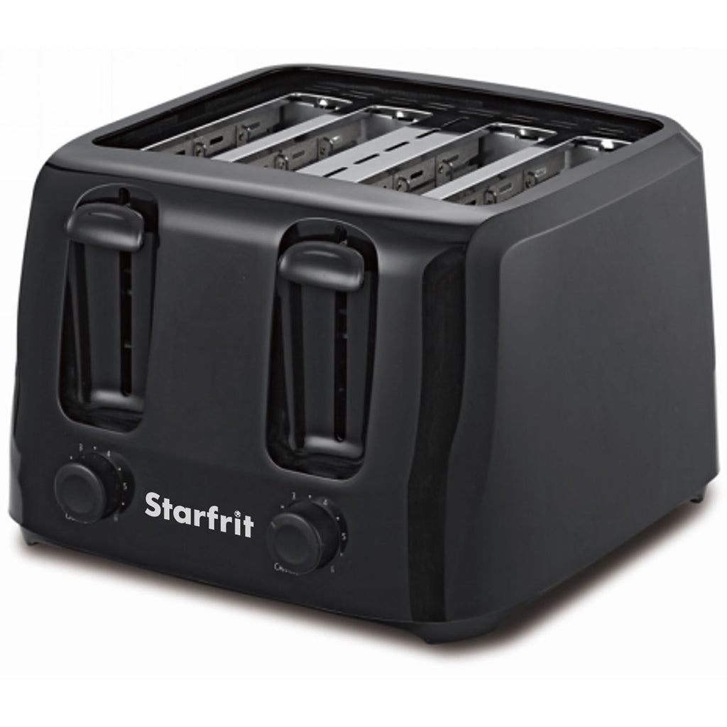 Starfrit - 4 Slice Toaster, 6 Browning Settings, Black - - Mounts For Less