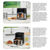 Starfrit - Air Fryer with Digital Control and Window, 7.2 Liter Capacity, Stainless Steel - - Mounts For Less
