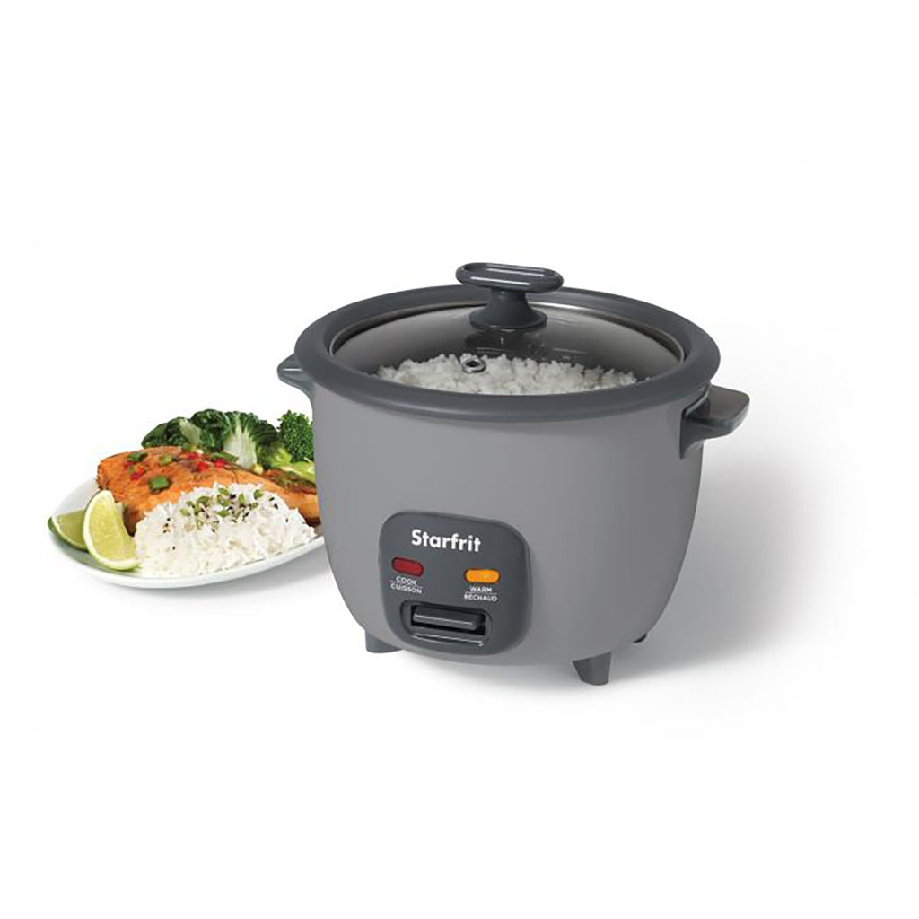 Starfrit - Electric Rice Cooker, 10 Liter Capacity, Non-Stick Surface, Gray - - Mounts For Less