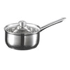 Starfrit - Everyday Basix Saucepan with Glass Lid, 1.6 Liter Capacity, Stainless Steel - - Mounts For Less