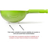 Starfrit - Globe Colander with Easy Drain, 3 Cup Capacity, Dishwasher Safe, Green - - Mounts For Less