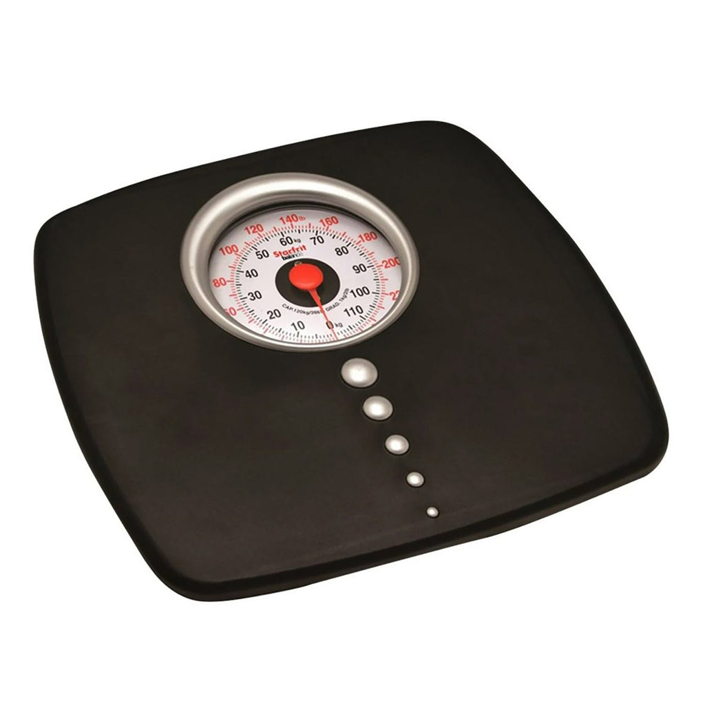 Starfrit - Personal Scale/Mechanical Scale, Maximum Capacity of 120kg, Black - - Mounts For Less