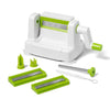 Starfrit - Ribbon Fruit and Vegetable Cutter, 3 Interchangeable Blades, Non-Slip Feet, Green - - Mounts For Less