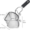 Starfrit - Set of 2 Large Stainless Steel Fondue Cooking Baskets, 400ml Capacity - - Mounts For Less