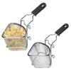 Starfrit - Set of 2 Large Stainless Steel Fondue Cooking Baskets, 400ml Capacity - - Mounts For Less
