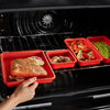 Starfrit - Set of 2 Soft Silicone Baking Dishes, Dishwasher Safe, Red - - Mounts For Less