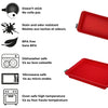 Starfrit - Set of 2 Soft Silicone Baking Dishes, Dishwasher Safe, Red - - Mounts For Less