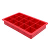 Starfrit - Set of 2 Soft Silicone Ice Cube Molds, 15 Cube Capacity, Red - - Mounts For Less