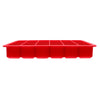 Starfrit - Set of 2 Soft Silicone Ice Cube Molds, 24 Cube Capacity, Red - - Mounts For Less