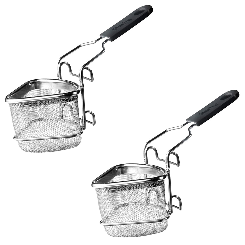 Starfrit - Set of 2 Stainless Steel Fondue Cooking Baskets - - Mounts For Less