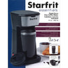 Starfrit - Single Serve Coffee Maker, Removable Filter, Travel Mug Included, Black - - Mounts For Less