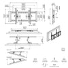 SyncMount - Tilting and Extendable TV Wall Mount, for Screens from 43" to 90", Maximum Weight 120lbs - - Mounts For Less