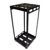 TechCraft 15U Open Frame Audio Visual Rack, Made of Cold Rolled Steel, Black - - Mounts For Less