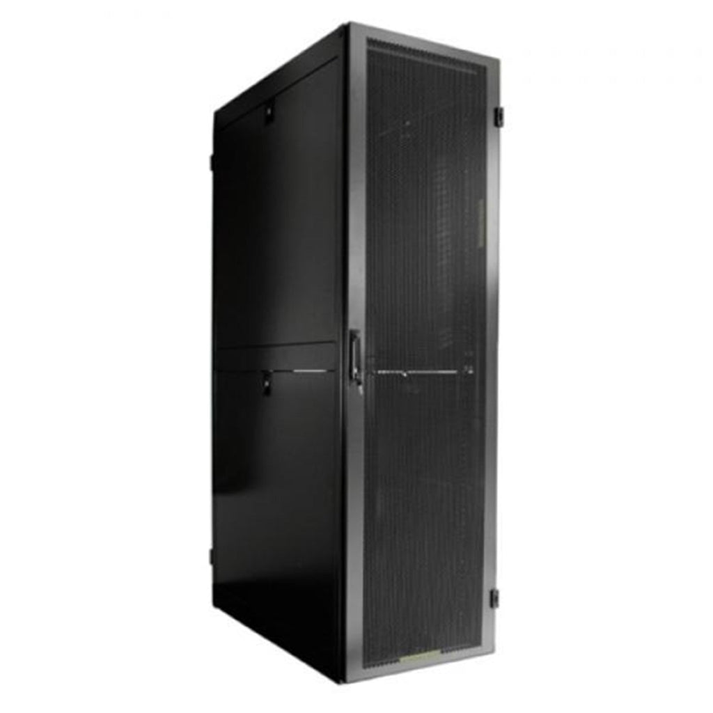 TechCraft - 48U Fully Vented Server Cabinet, 47" Deep, Door with Lock, Assembled, Black - - Mounts For Less