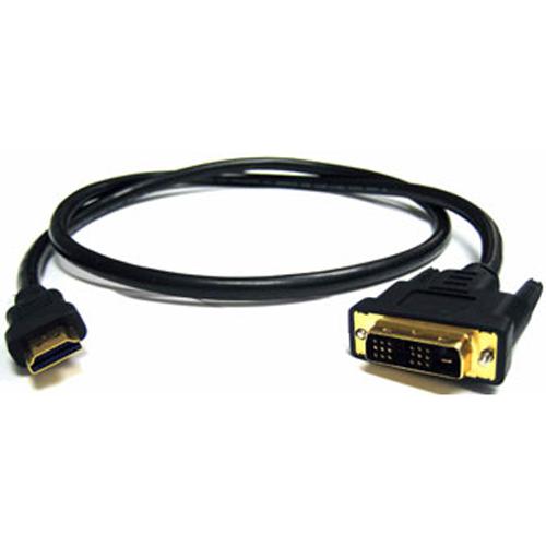 TechCraft DVI to HDMI Male Cable 6.5 feets 1080p compatible v1.3b - - Mounts For Less