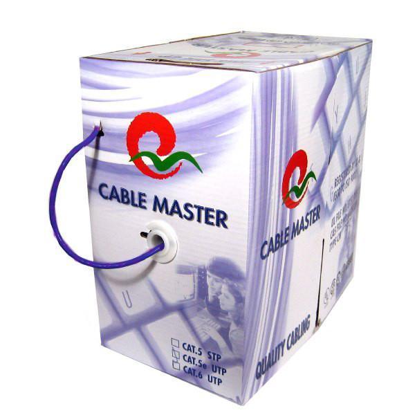 TechCraft Network cable Cat6 UTP FT4/CM cUL Solid Purple 1000' - - Mounts For Less