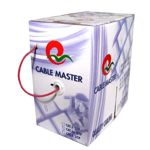 TechCraft Network cable Cat6 UTP FT4/CM cUL Solid Red 1000' - - Mounts For Less