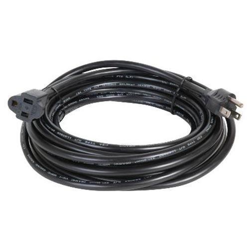 TechCraft Universal power cord extension 15ft black - - Mounts For Less