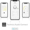 Technics - Wireless Bluetooth Headphones with Noise Reduction, Hi-Res, Integrated Remote Control and Microphone, Silver - - Mounts For Less