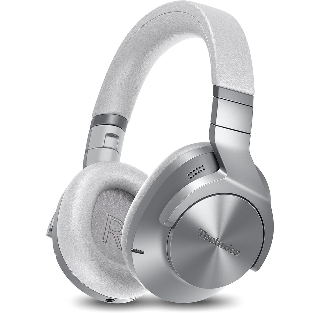 Technics - Wireless Bluetooth Headphones with Noise Reduction, Hi-Res, Integrated Remote Control and Microphone, Silver - - Mounts For Less