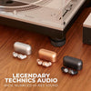 Technics - Wireless Bluetooth In-Ear Headphones with Microphone and Charging Case, Black - - Mounts For Less