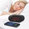 Timex Dual Alarm Clock Radio with LED Display, USB Charging and Backup Batteries, Black - T232B - - Mounts For Less