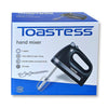 Toastess - 5 Speed Hand Mixer, Whisks and Dough Hook Included, 350 Watts, Black - - Mounts For Less