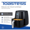 Toastess - Digital Hot Air Fryer, 3.8 Liter Capacity, 8 Preset Functions, Black - - Mounts For Less